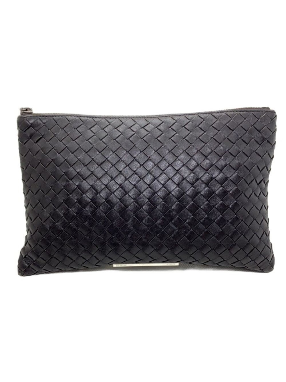 BOTTEGA VENETA Shoulder Bag Intrecciato Leather Black Interior